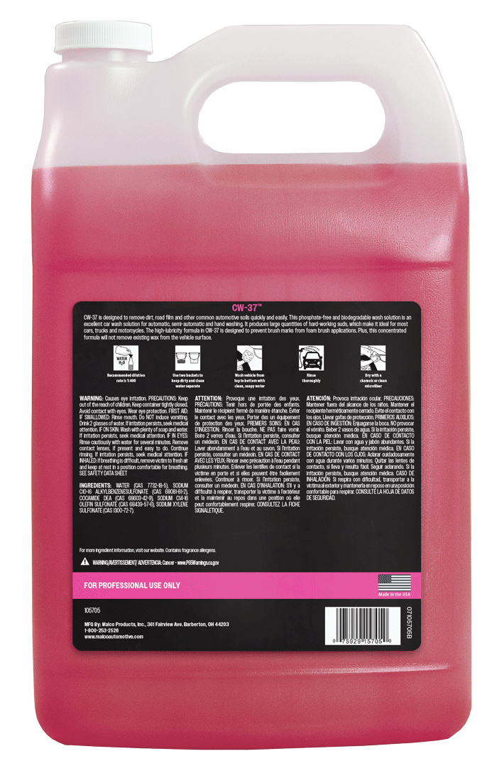 Malco Automotive Cw-37™ Premium Car & Truck Wash Concentrate