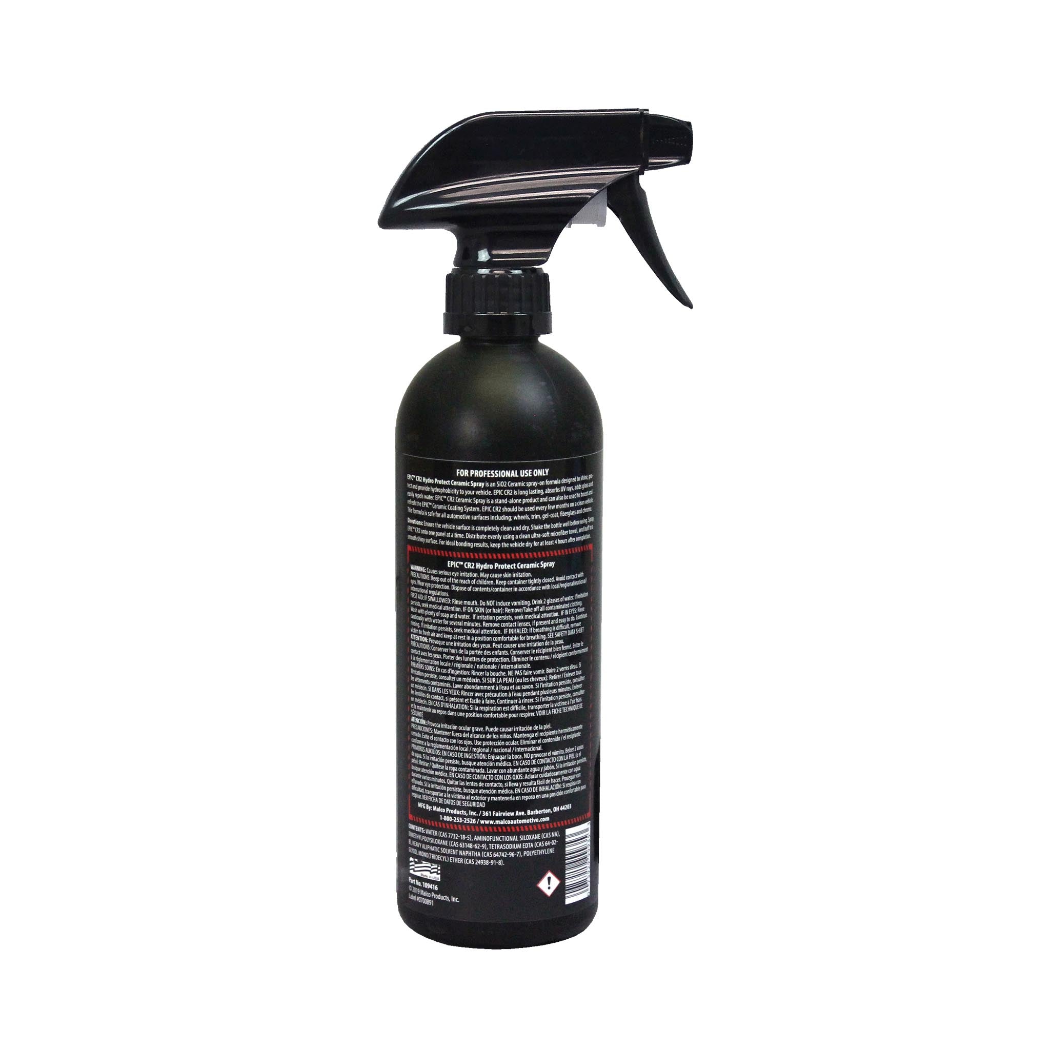 Malco Automotive Epic® Cr2 Hydro Protect Ceramic Spray