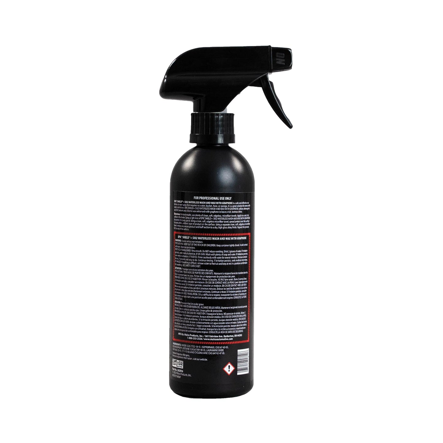 Malco Automotive Epic® Shield™+ Sio2 Waterless Wash & Wax With Graphene
