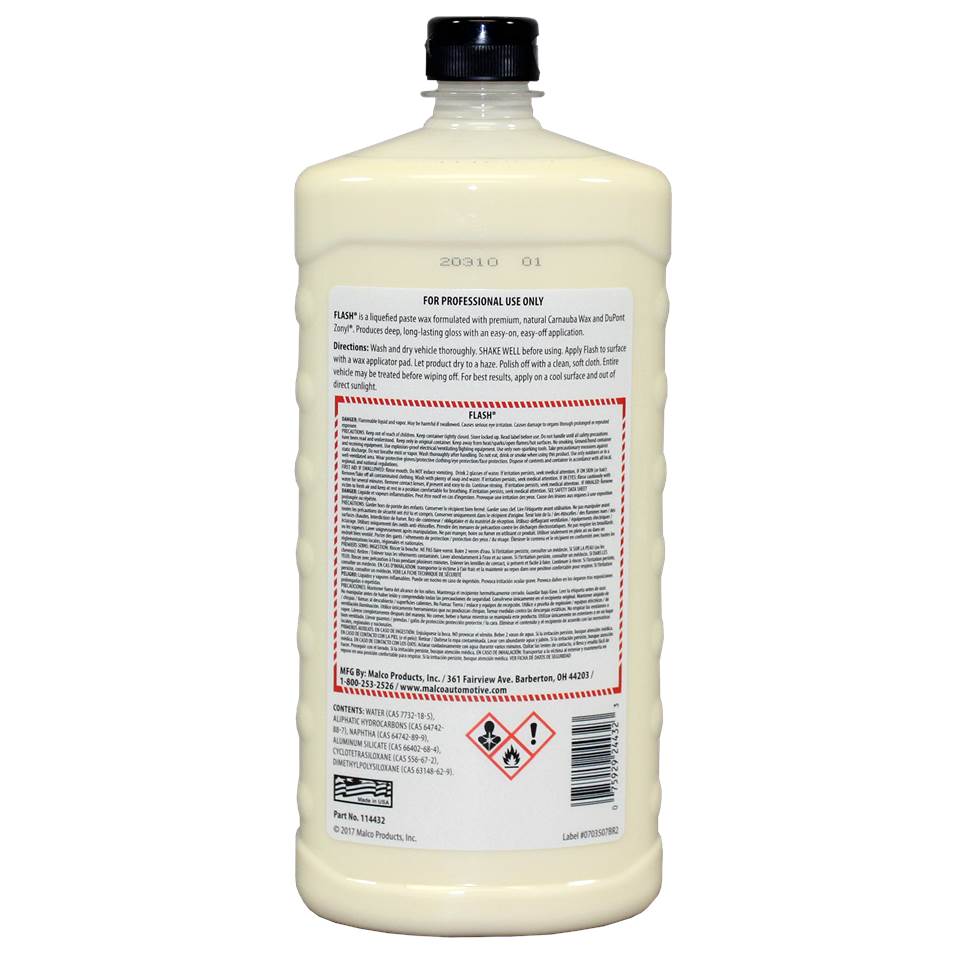 Malco Automotive Flash® Liquid Paste Wax