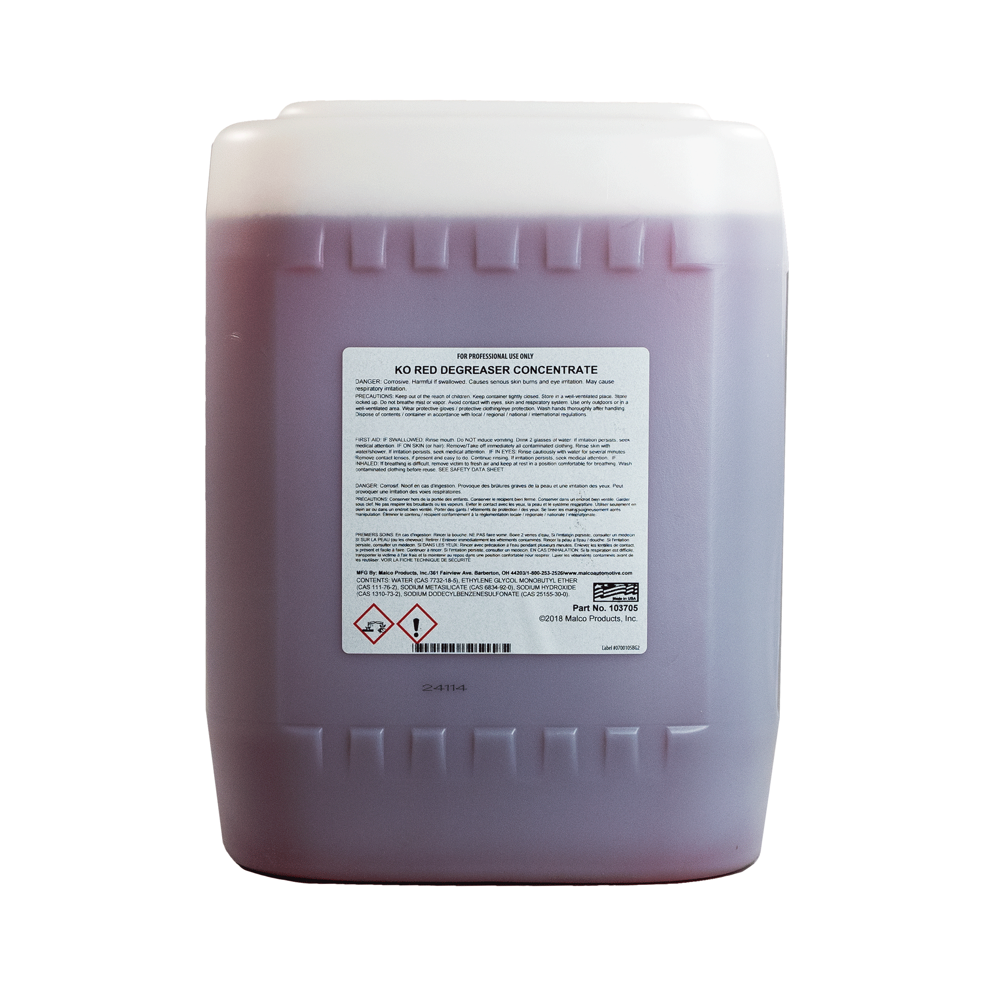 Malco Automotive Ko Red Degreaser Concentrate