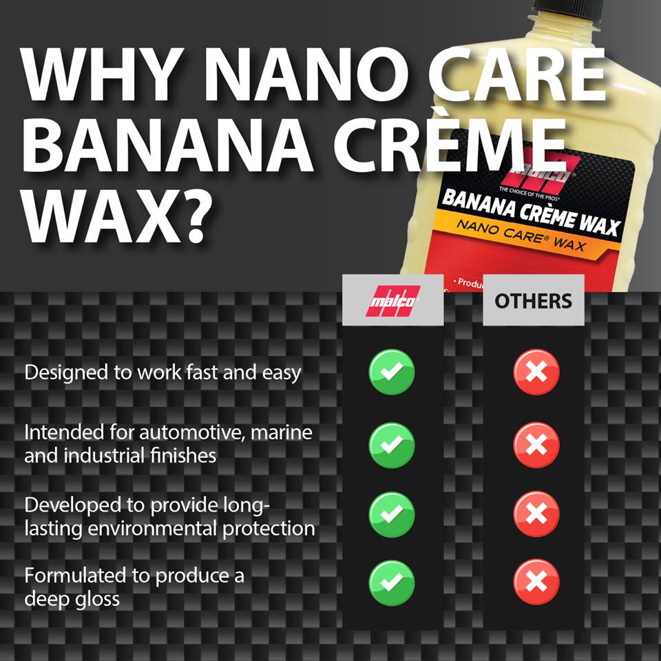 Malco Automotive Nano Care® Banana Creme Wax