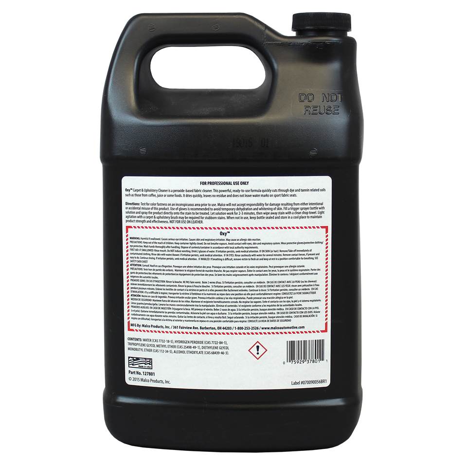 Malco Automotive Oxy™ Carpet And Upholstery Cleaner