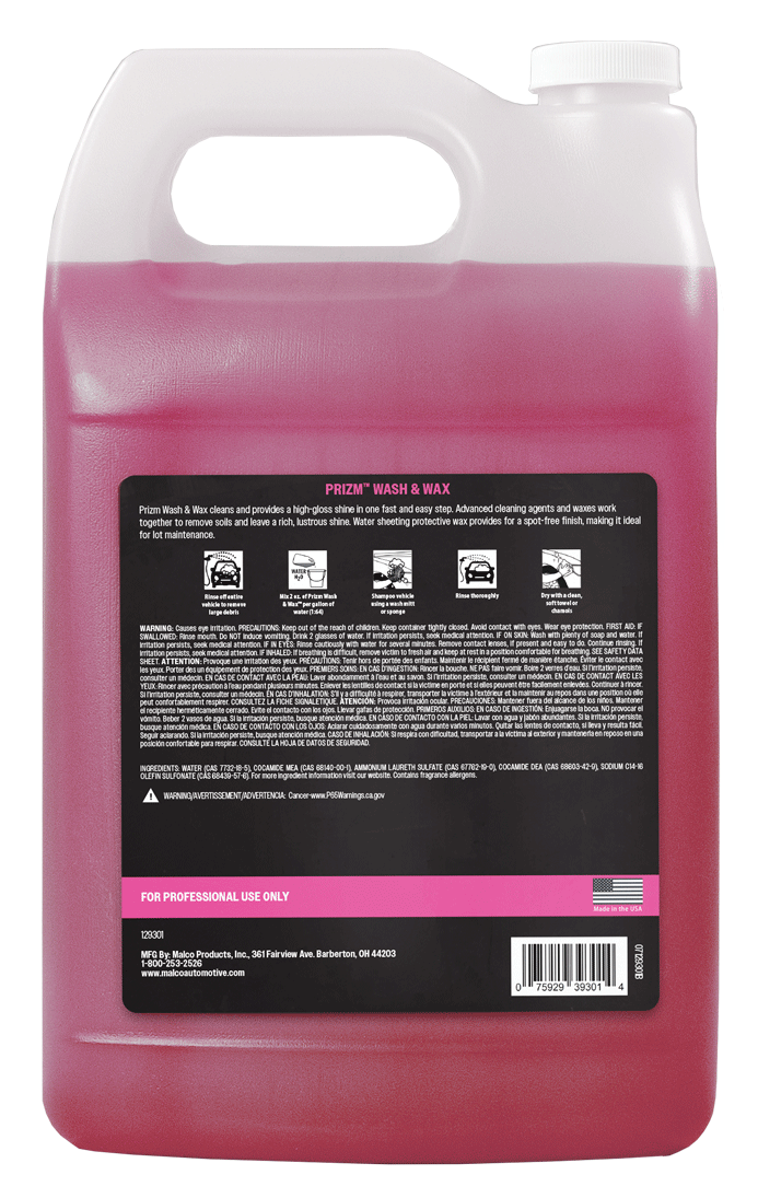 Malco Automotive Prizm™ Wash & Wax