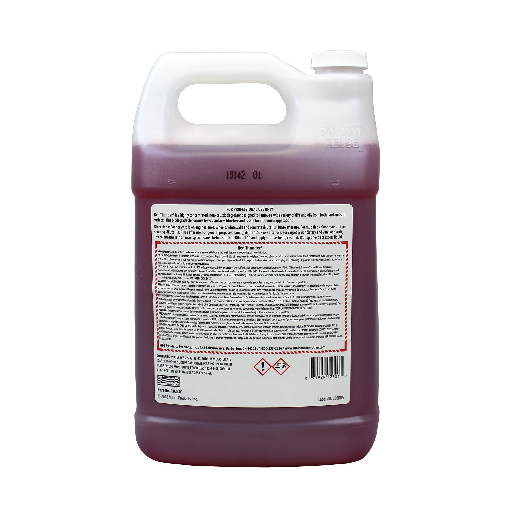 Malco Automotive Red Thunder® Biodegradable Degreaser