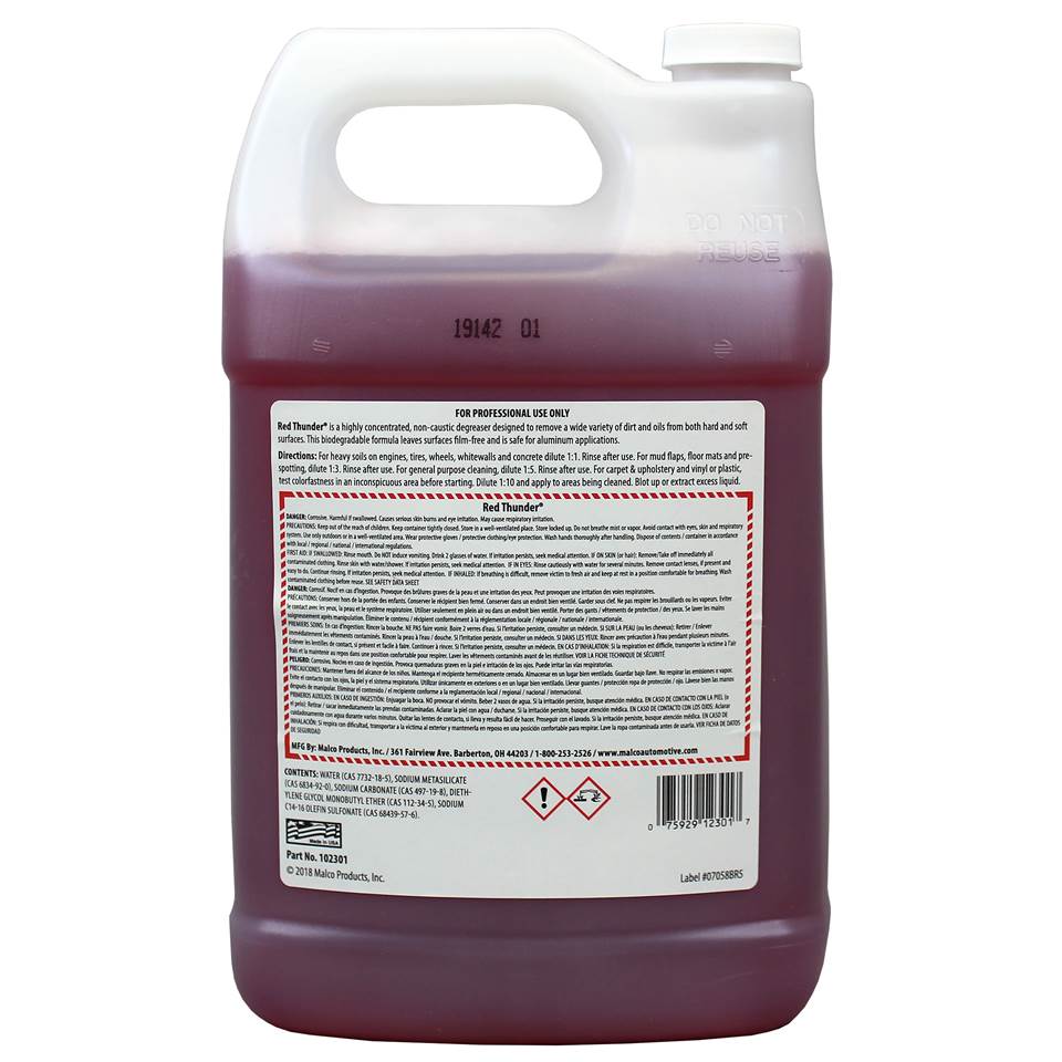 Malco Automotive Red Thunder® Biodegradable Degreaser