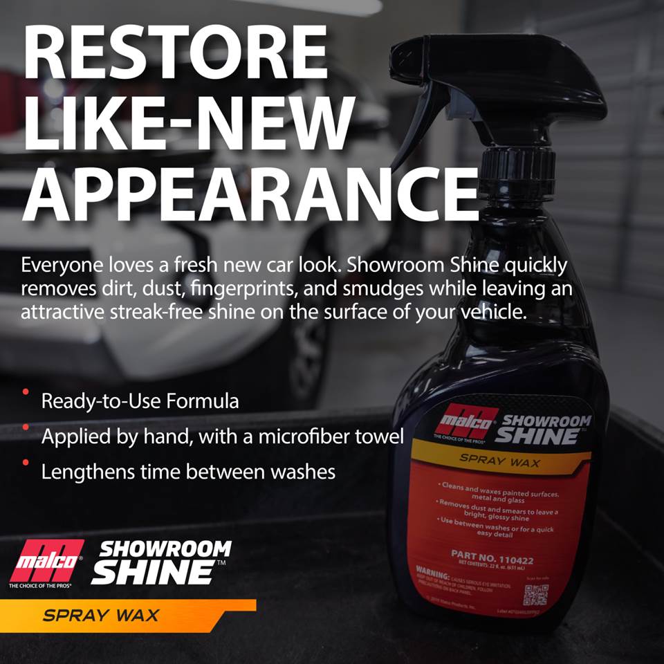 Malco Automotive Showroom Shine™ Spray Wax