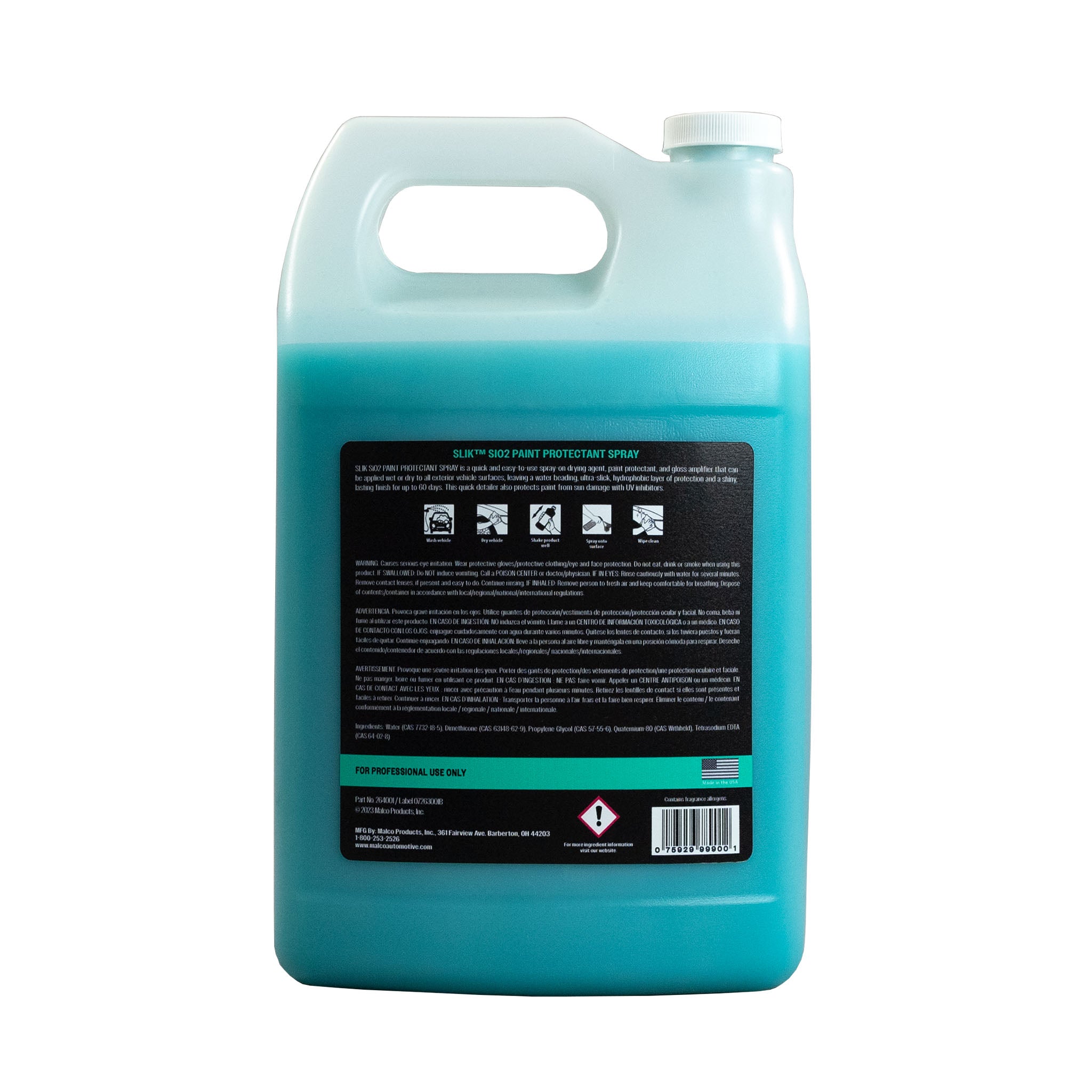 Malco Automotive Slik Sio2 Paint Protectant Spray