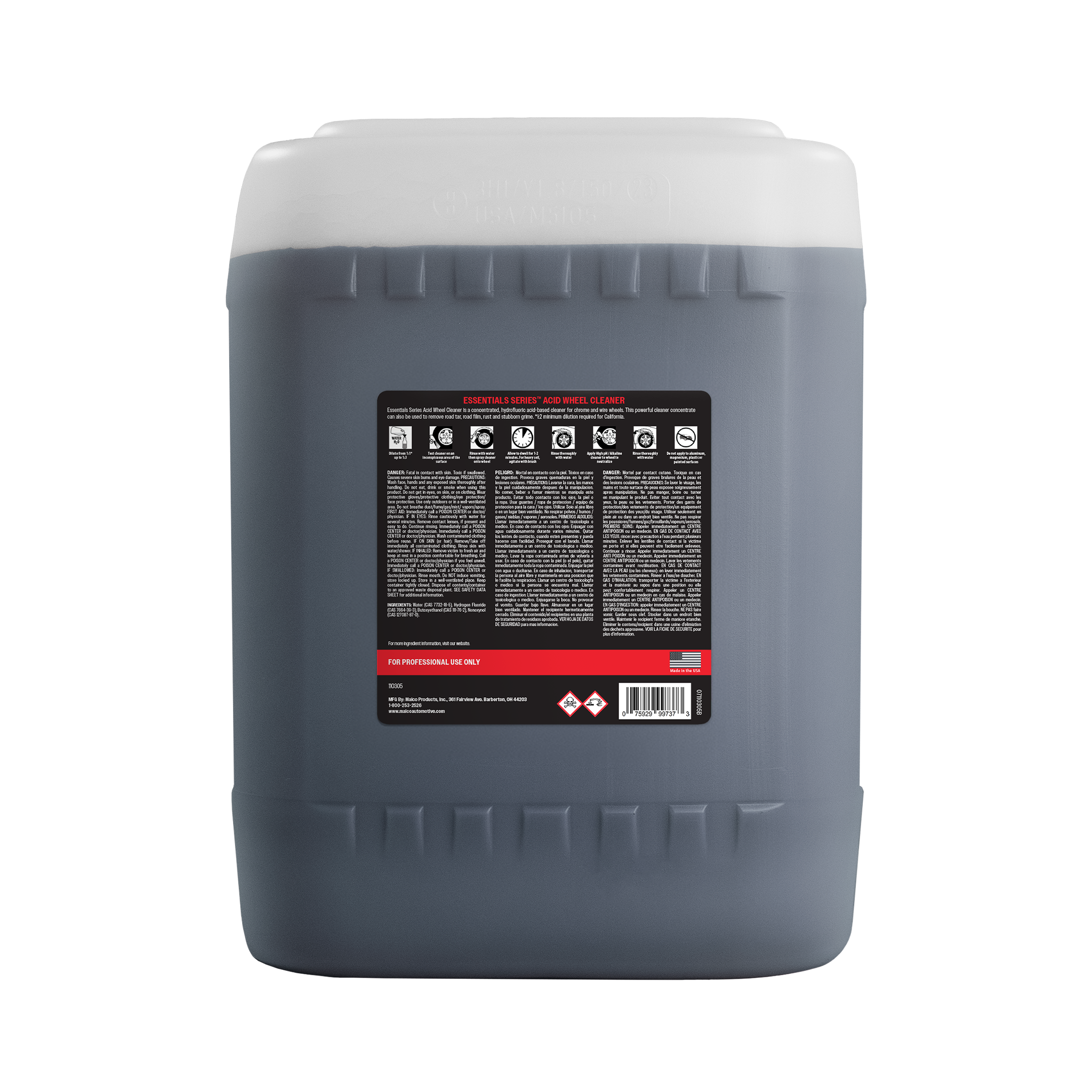 Malco Automotive Essentials Series Acid Wheel Cleaner
