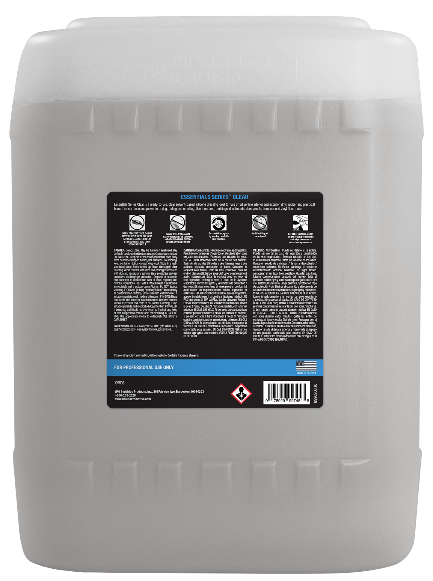 Malco Automotive Essentials Series™ Clear Dressing