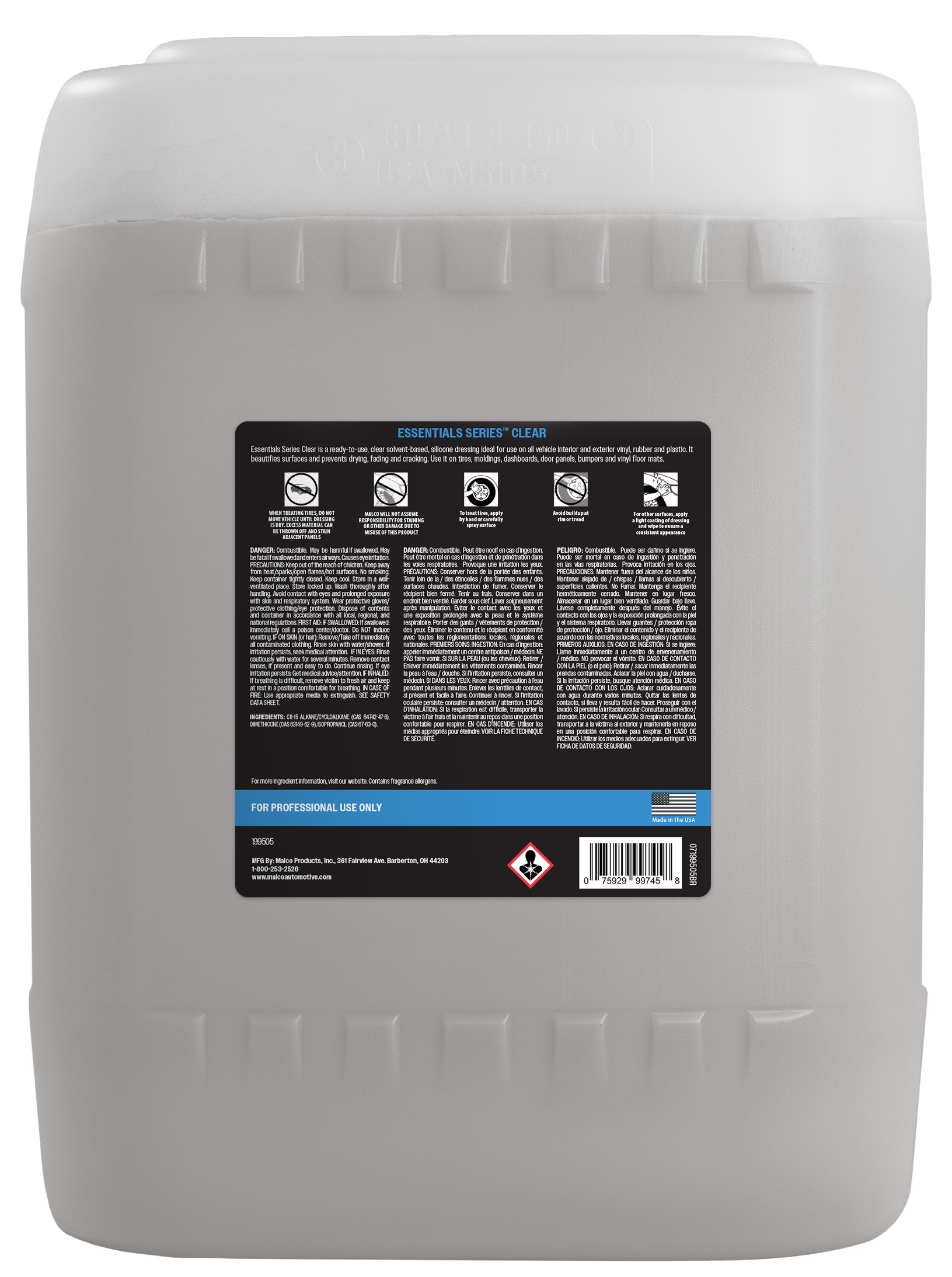Malco Automotive Essentials Series™ Clear Dressing