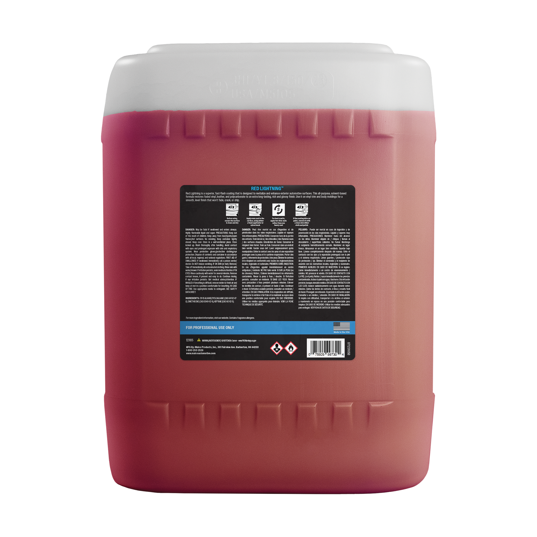 Malco Automotive Red Lightning ™ Vinyl Coating